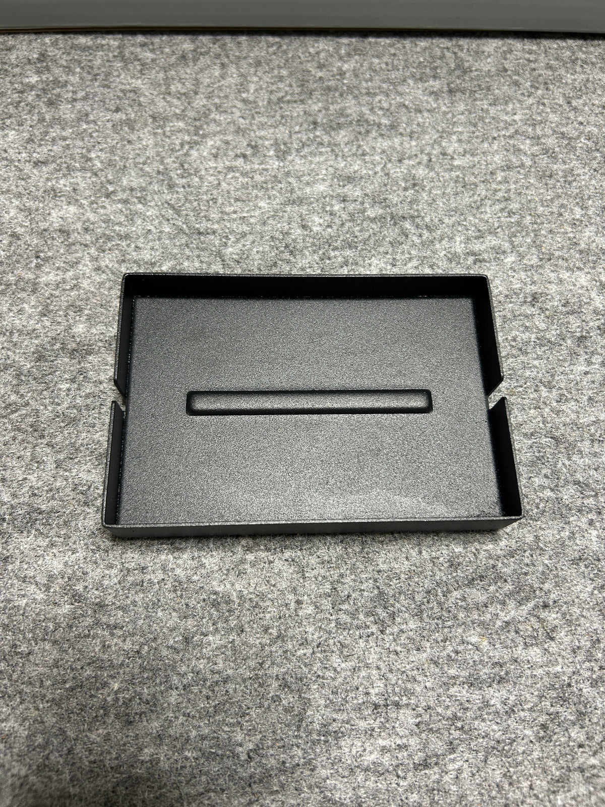 [SAMPLE] ソープディッシュ｜ZACK 40537 POTES MB ソープトレー 石鹸置き 幅12.5cm 奥行き8.5cm 高さ2cm 18/10ステンレス製 マットブラック