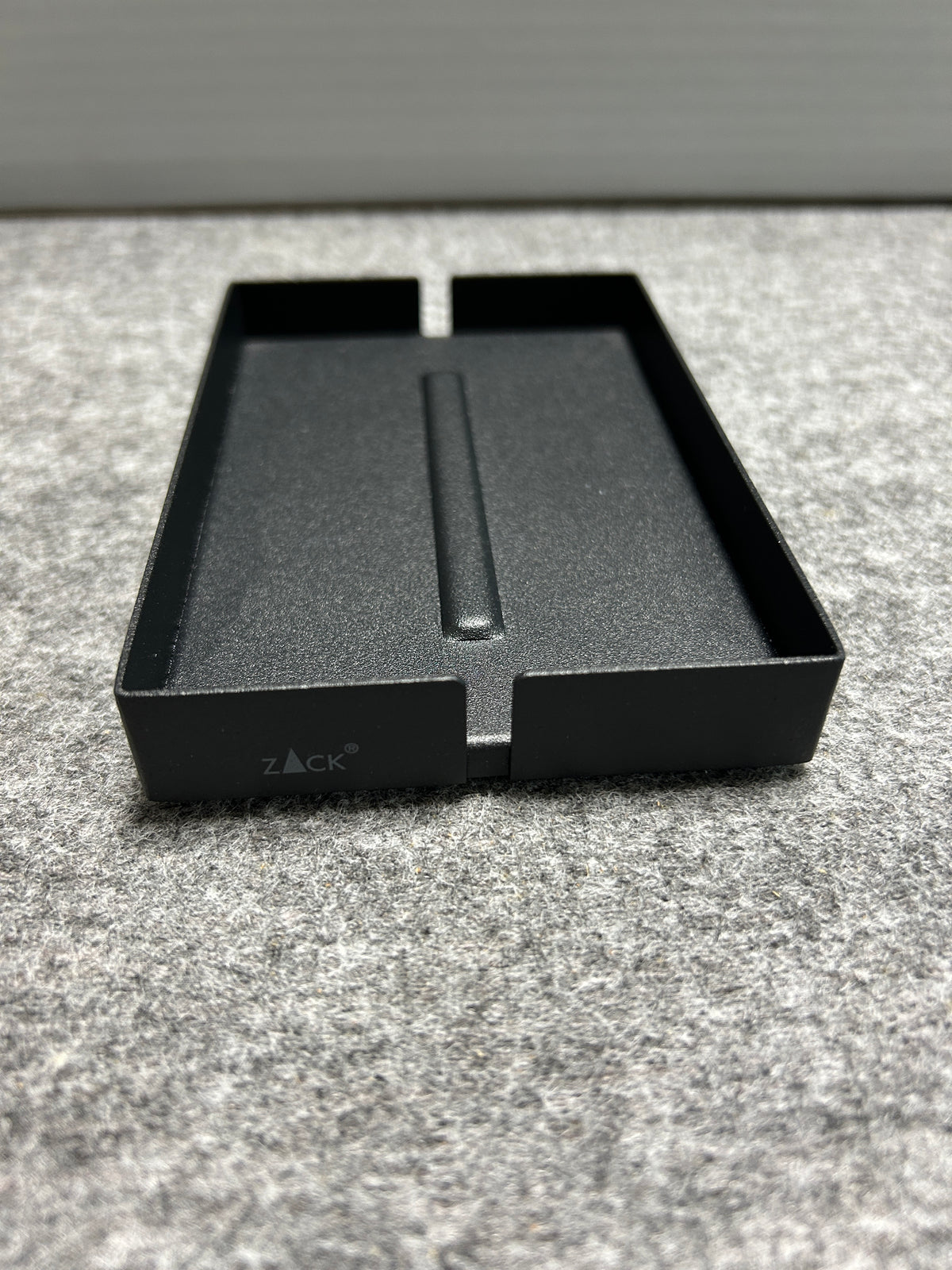 [SAMPLE] ソープディッシュ｜ZACK 40537 POTES MB ソープトレー 石鹸置き 幅12.5cm 奥行き8.5cm 高さ2cm 18/10ステンレス製 マットブラック