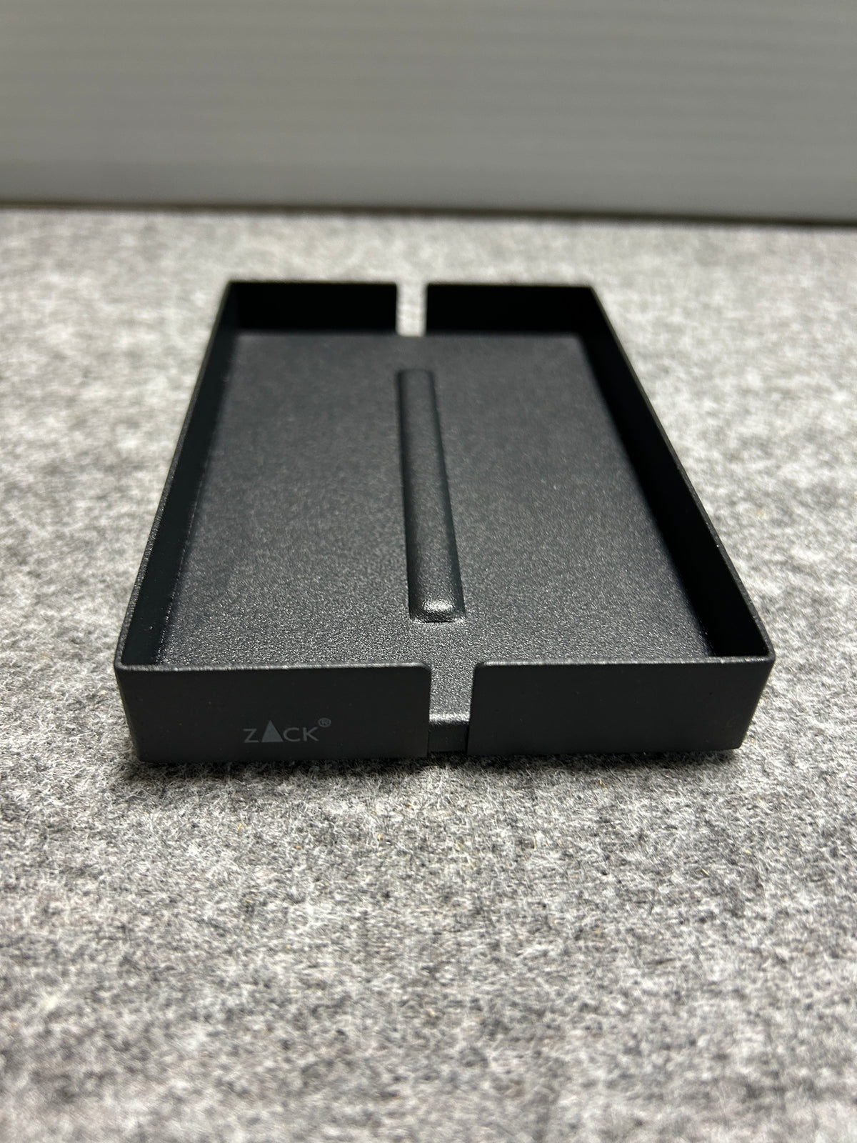 [SAMPLE] ソープディッシュ｜ZACK 40537 POTES MB ソープトレー 石鹸置き 幅12.5cm 奥行き8.5cm 高さ2cm 18/10ステンレス製 マットブラック