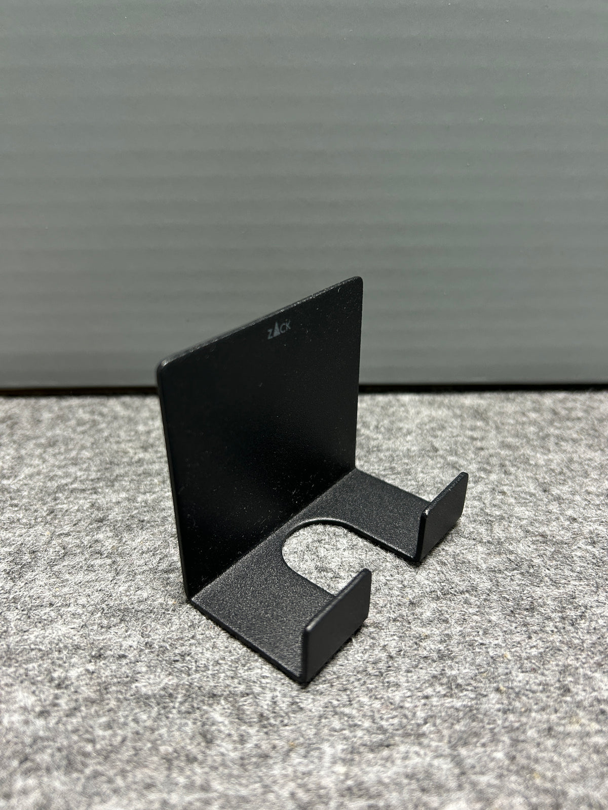 [SAMPLE] レイザーホルダー｜ZACK 40604 POTES MB ひげそり 洗面収納 接着シールタイプ 高さ5.5cm 幅6cm 18/10ステンレス製 マットブラック