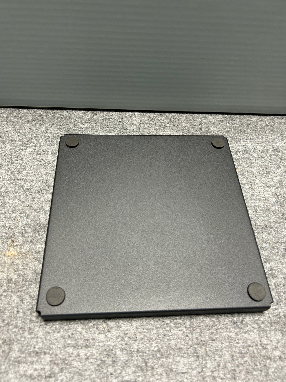 [SAMPLE] トレイL｜ZACK 40538 POTES MB 小物入れ コスメケース 洗面収納 幅20cm 高さ2cm 奥行き20cm 18/10ステンレス製 マットブラック [在庫あり]