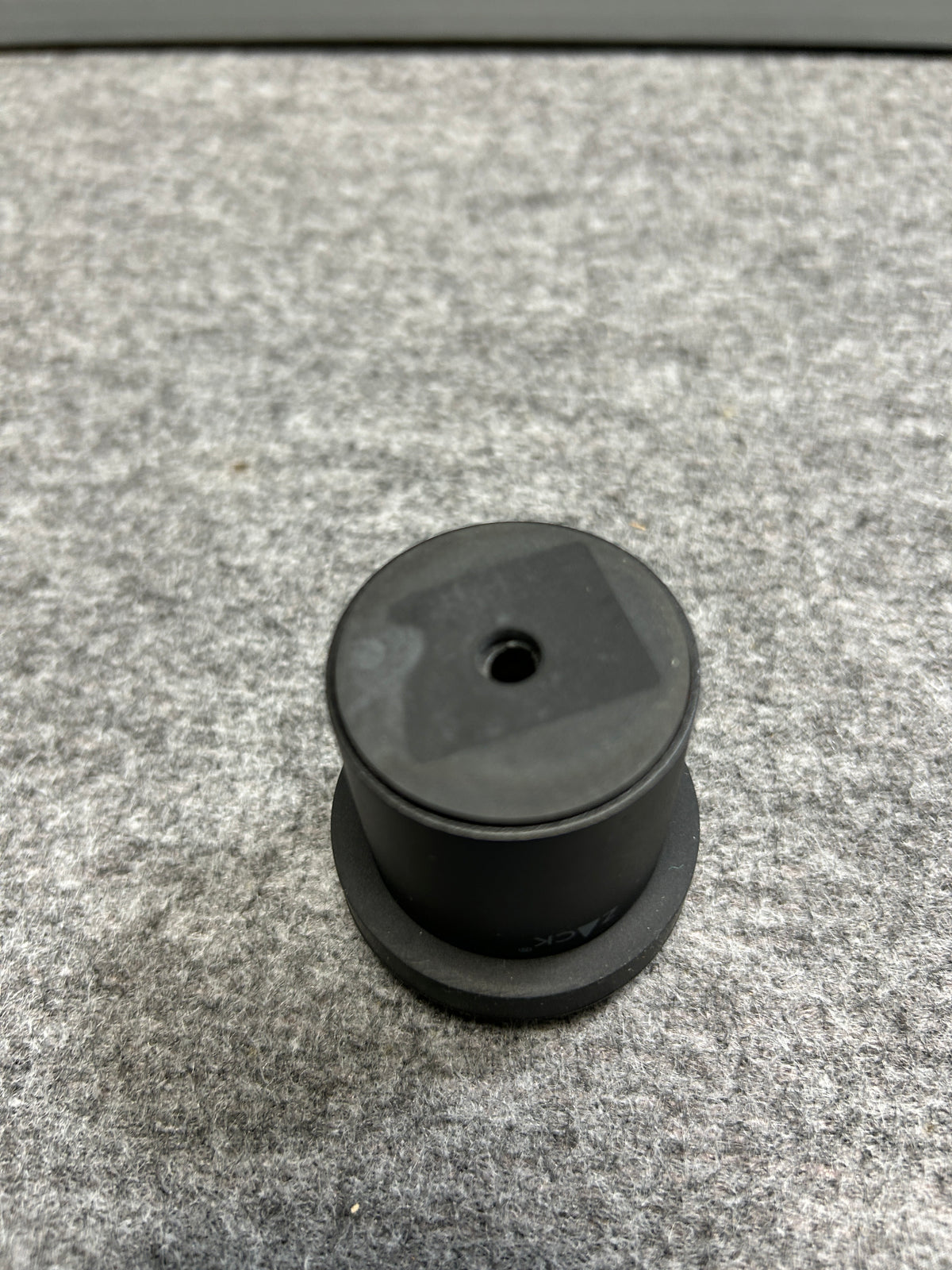 [SAMPLE] [廃番] ドアストッパー（戸当たり）｜ZACK 50633 ARGOS MB 玄関ストッパー 扉ストッパー 固定タイプ 戸当り 床付 直径5cm 高さ5cm 18/10ステンレス製 マットブラック