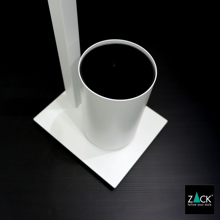 ZACK 40818B トイレットバトラー：スタンドのブラシケース上部から見た内部
